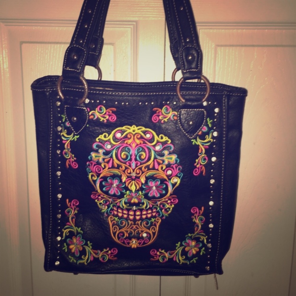 Large concealed carry tote purse